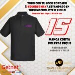 Pack 15 Poleras Piqué Manga Corta – Personalizadas con tu logo