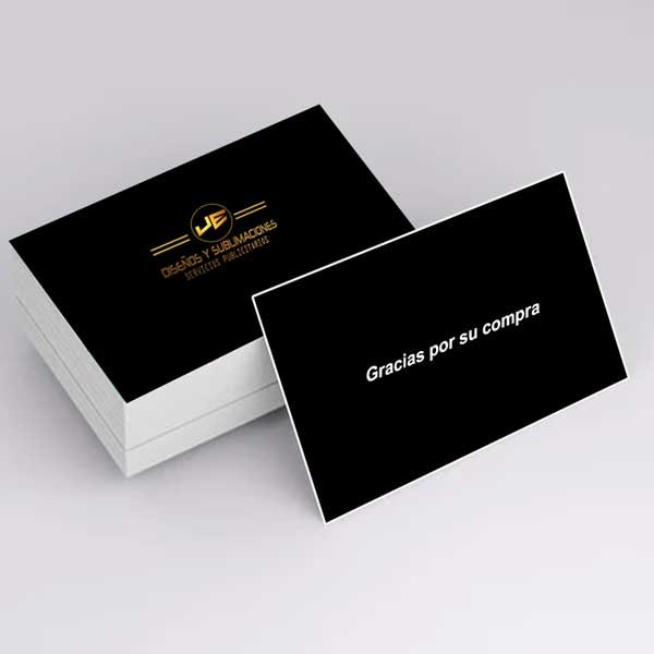 Tarjeta de presentación ambas caras – Personalizable