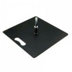 Base para mástil de bandera publicitaria Pro sólida – Soporte metálico resistente