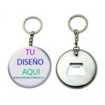 Chapas llaveros destapador personalizable – Con cadena y argolla