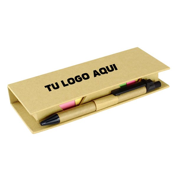 Set Ecológico de Oficina Personalizado – Memo Set con Bolígrafo Ecológico