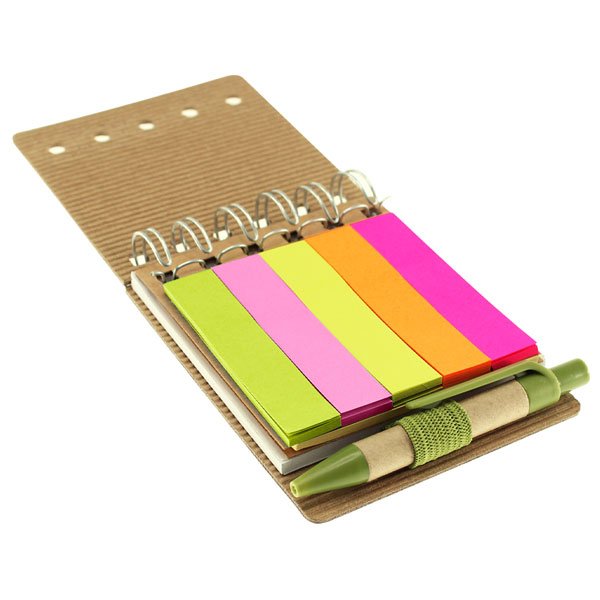 Memo Set Ecológico con Bolígrafo Personalizado – Modelo N12